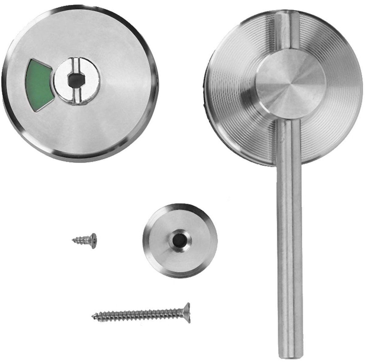 Livia home - Privacy-indicator Deurslot - Roestvrijstaal - Robuust en duurzaam - WC-toilet slot - Ideaal voor openbare toiletten - Vacant verloofd ind