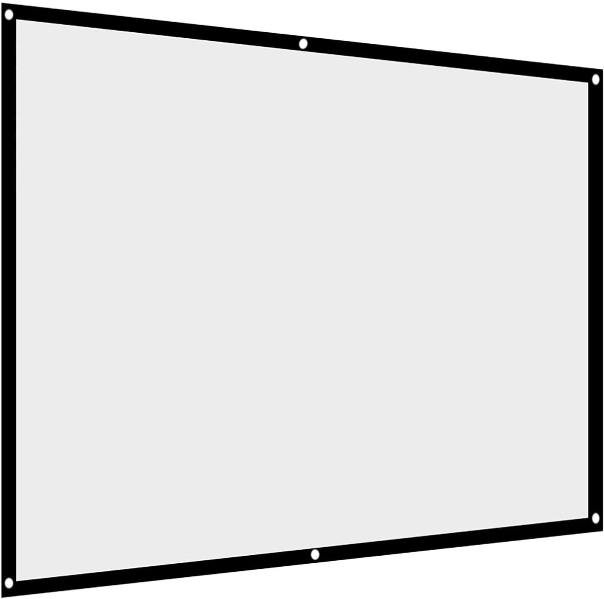 Livia home - Draagbaar Opvouwbaar Projectorgordijnscherm - Geschikt voor Buitencampingfilm - Wit - 84 Inch - Doorschijnende voor- / Achterprojectie -