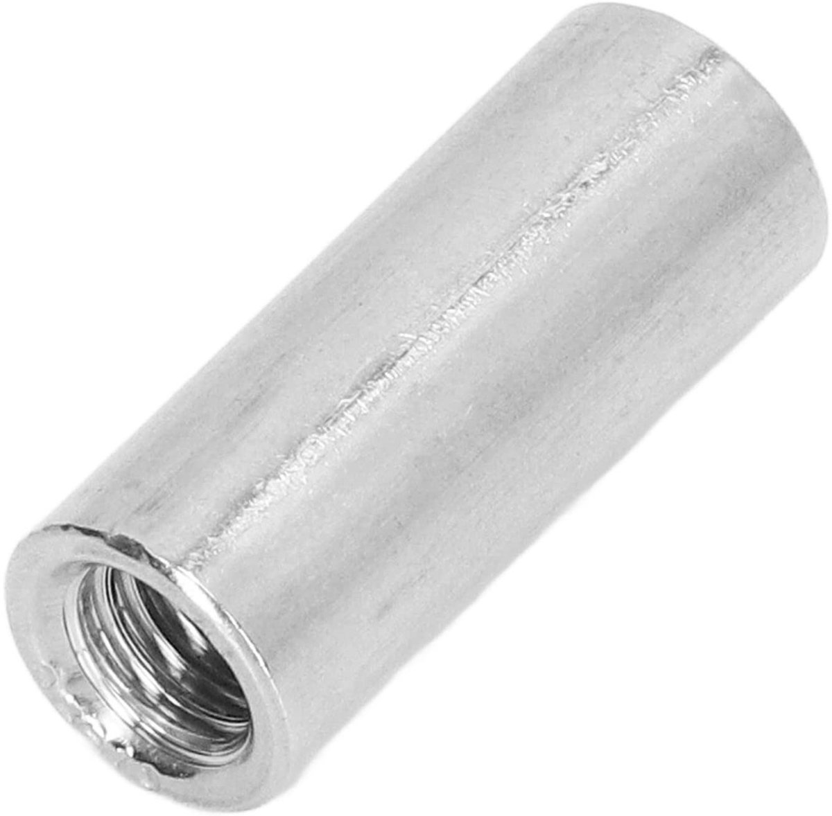 Dailygoods - M8 X1.25 Ronde Connectormoeren - Roestvrijstaal - Set van 10 Stuks - 30 Mm Lengte - Koppelingsmoeren - Voor Huisverbetering en Mechanisch