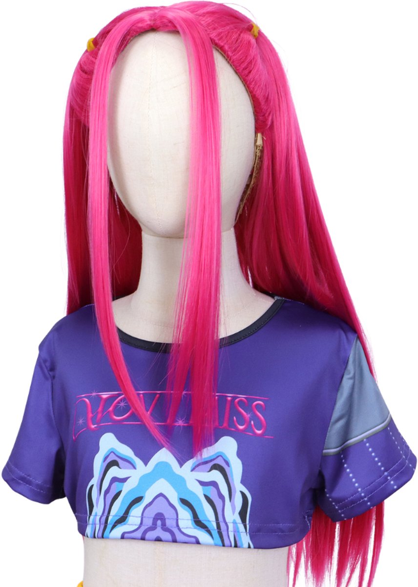 Joya Kids® K-pop Stijl Meisjes Verkleedset | Geïnspireerd op de Demonenjagers Helden | Verkleed Kostuum voor Kinderen | Verkleedkleding voor Carnaval & Halloween | Stoere Outfit Meisje | | | Small — afbeelding 10