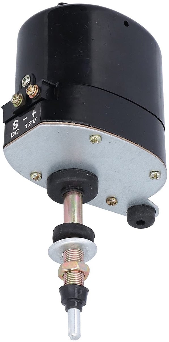 MTTproducts- Wischermotor DC12V - Metalen Ruitenwissermotor - 105° Wisveld - Universele Accessoire voor Tractoren - Vervanging Voorruitmotor - Efficiënte Reiniging