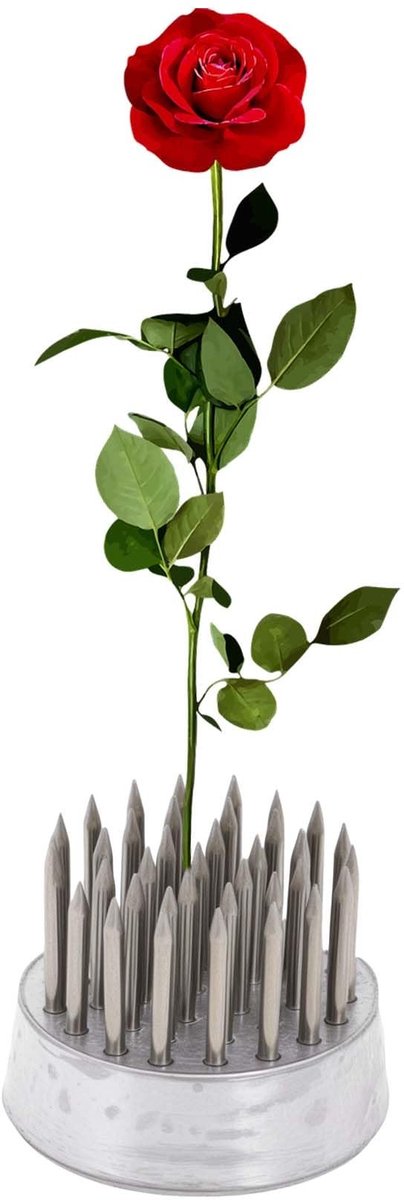 MTTproducts- Bloemenkikker Roestvrij Staal - Kikker met Speld - 23 mm - Bloemenstandaard - Bloemstukken - Tafelopzetstukken - Duurzaam Ontwerp - Bloemschikmateriaal