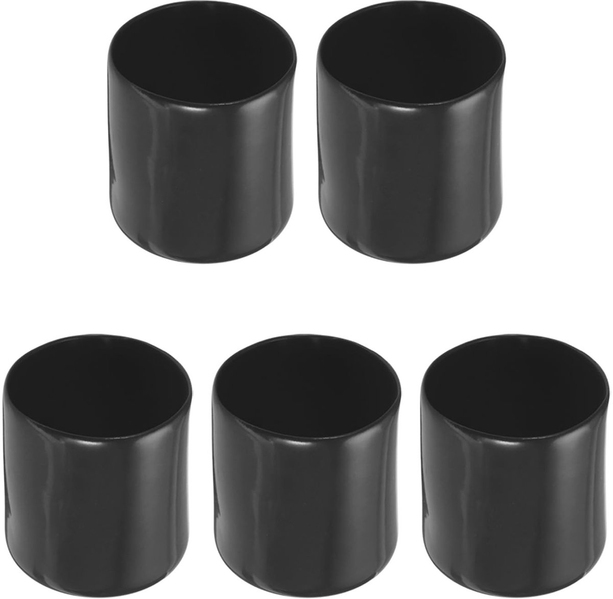 MTTproducts- Eindkappen 5-Pack - Rubber - 1,5"/37 mm Binnendiameter - Bescherming tegen roest/stof - Slijtvast/Elasticiteit - Geschikt voor schroef/bout - Beschermkappen