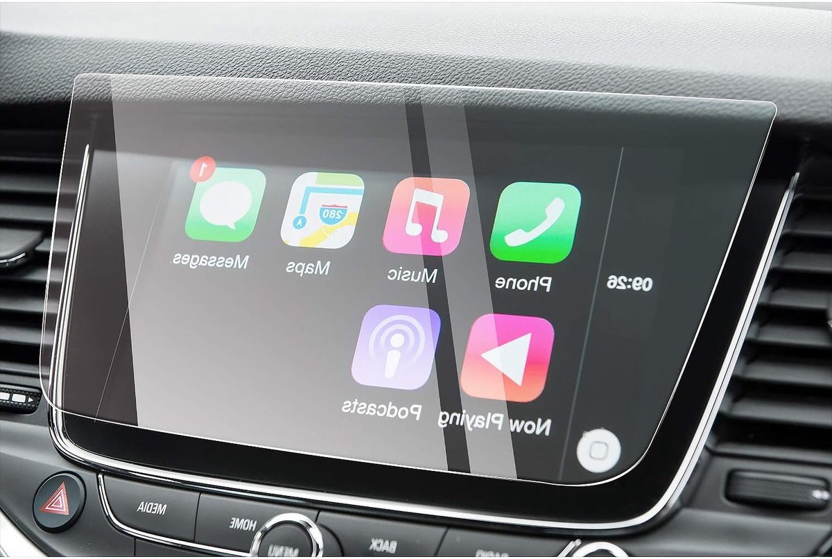 8 Inch Auto Navigatie Screen Beschermfolie voor Opel Astra Crossland X Grandland X - 9H Krassenbestendig en Antivingerafdruk Glas