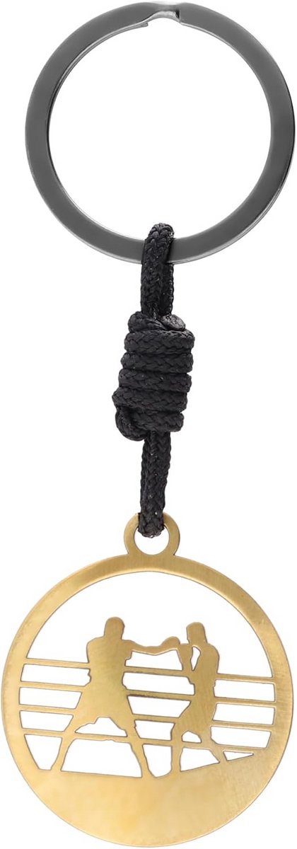 Bokshandschoen Sleutelhanger voor Mannen en Vrouwen - Zilverkleurig