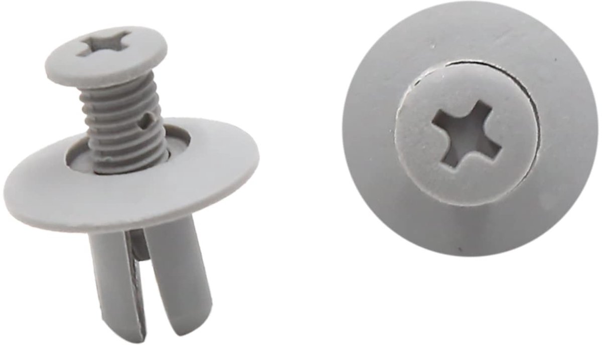 Cosensi- Bevestigingsclip Kunststof - 8mm - Vervangingsclip - Auto Clips - Geschikt voor Zijdorpels/Bumpers - Totale Lengte 21mm - Autoclips