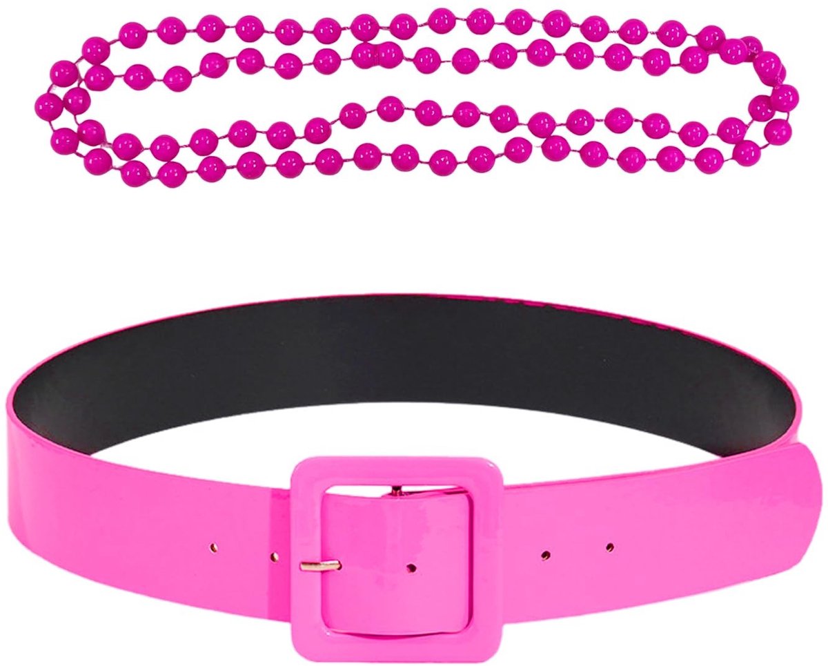 Cosensi- Sieraden Set - Parelketting - Brede Riem - Duurzaam Kunststof - Lichtgewicht - Modieus Design - Modeaccessoires