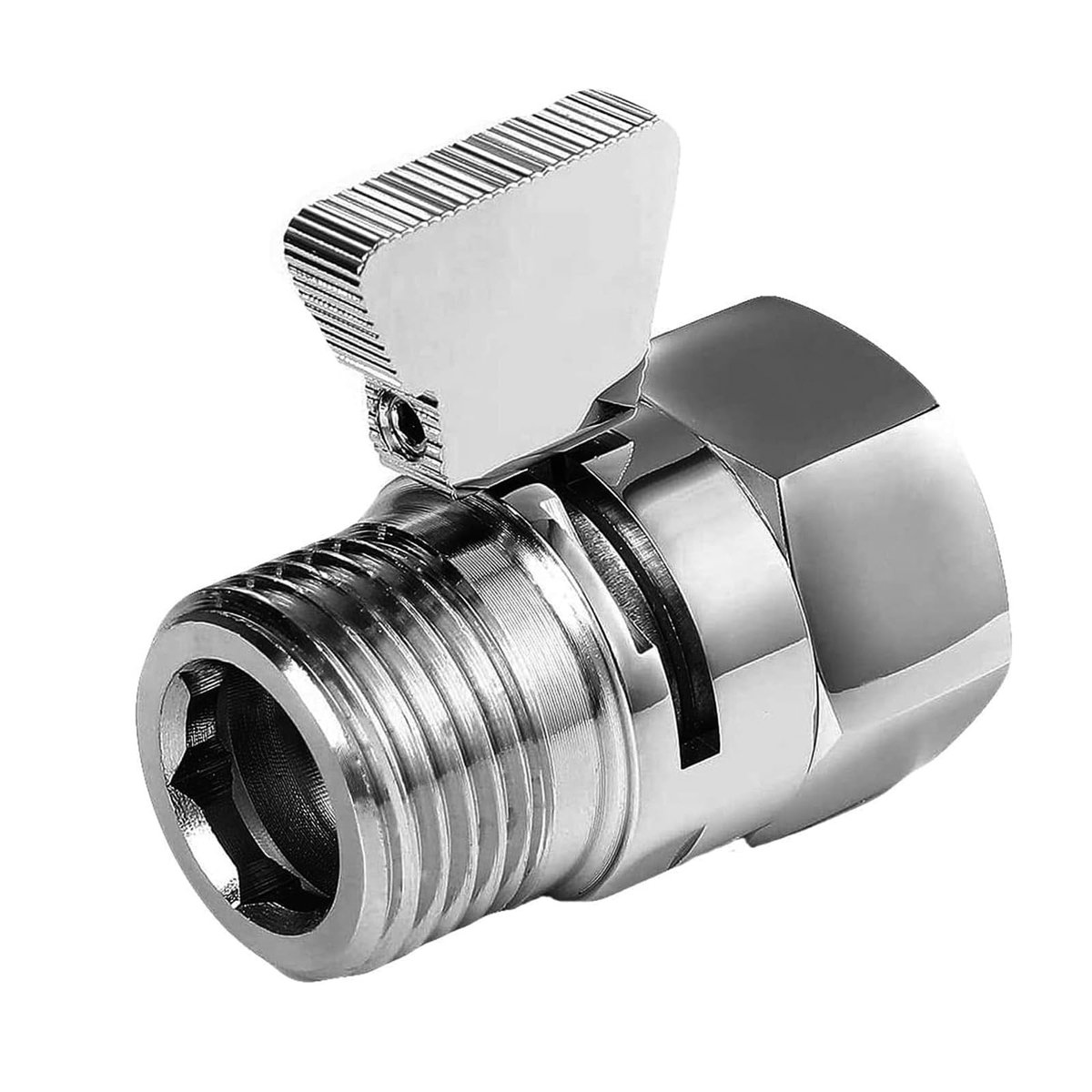 Cosensi- Douchklep Hoogwaardige Messing - Douchekraan - Waterafsluiter - Handdouche - Duurzaam - Schokbestendig - 40 x 25 mm - Douchkraan