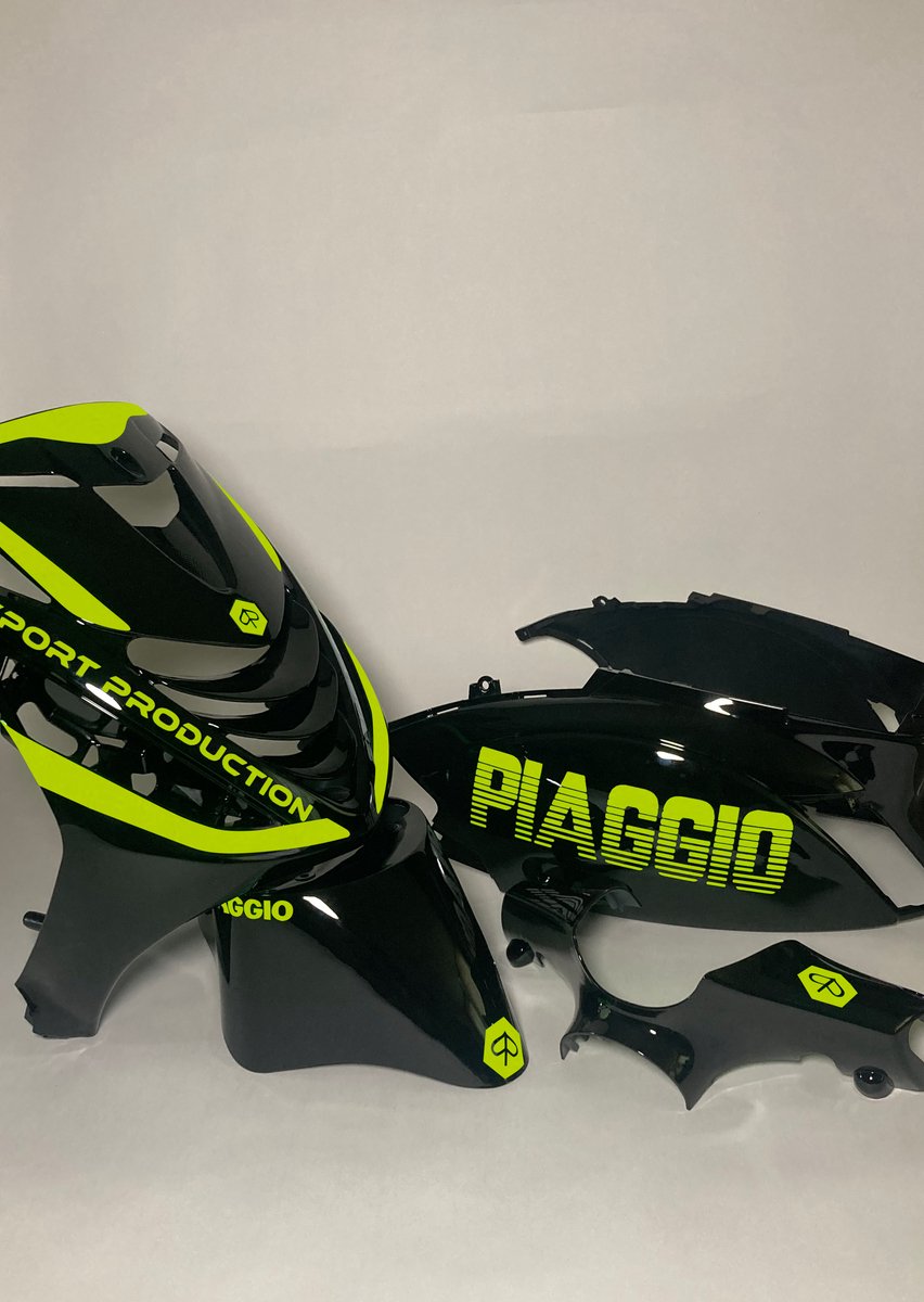 Piaggio Zip Stickerset - Piaggio - Fluor Geel