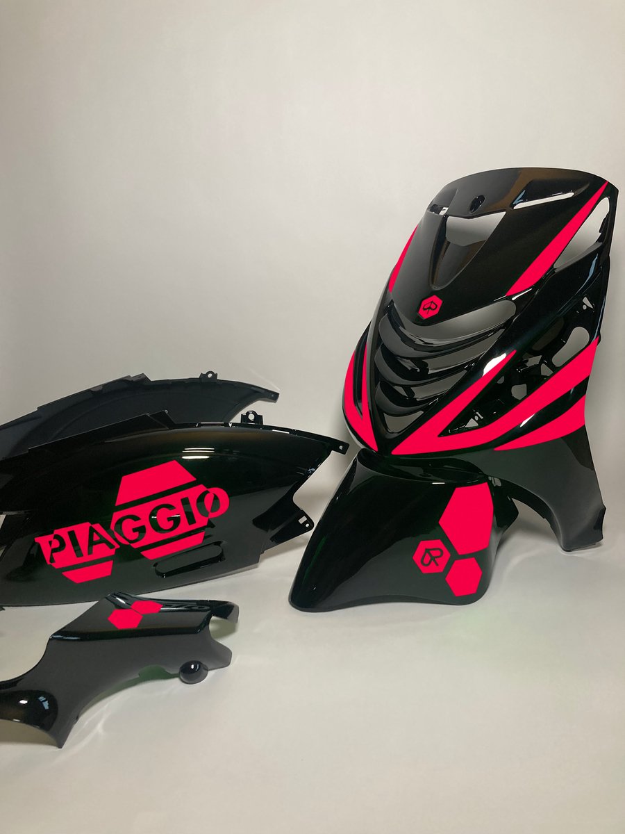 Piaggio Zip Stickerset - Hexa - Fluor Roze