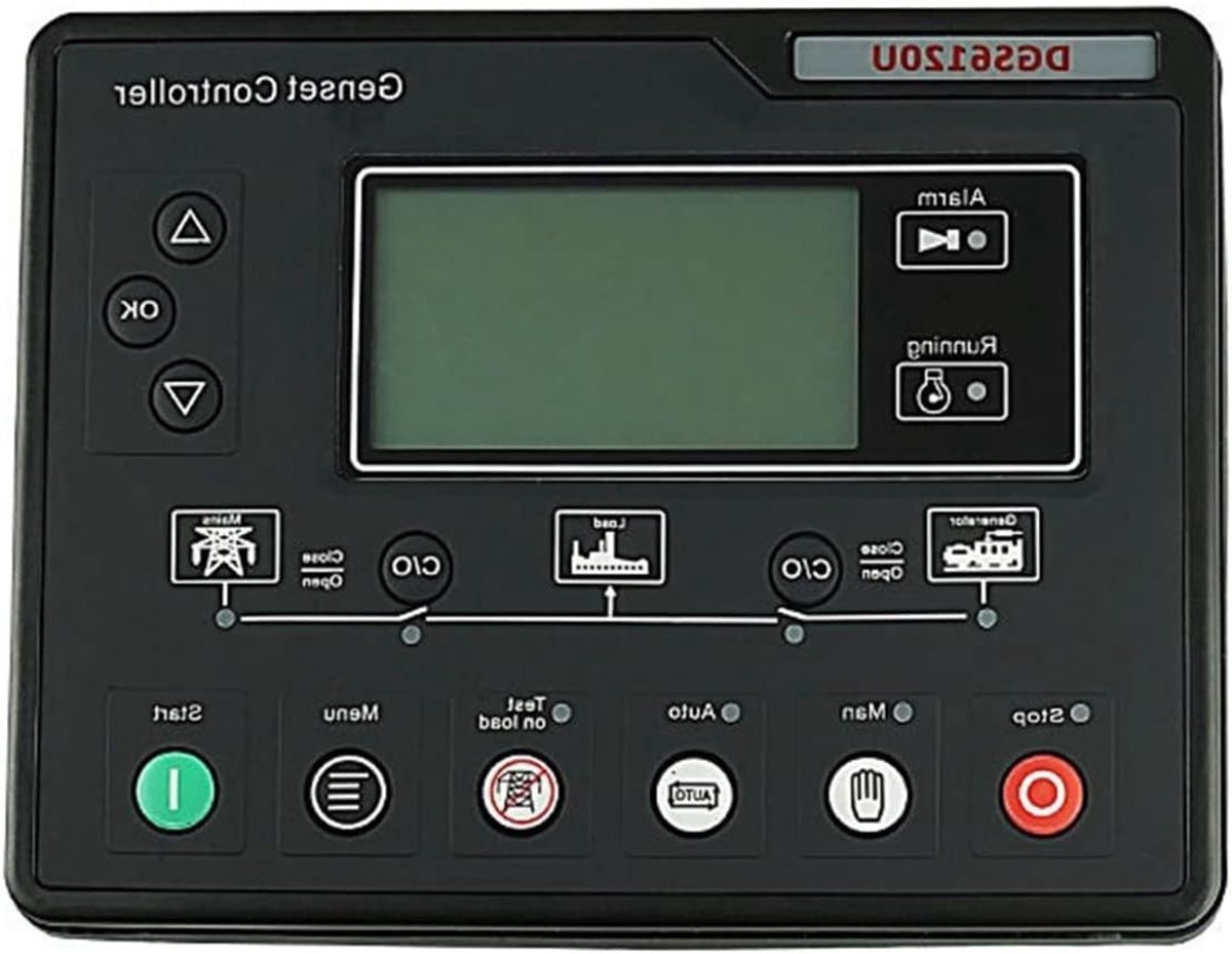 Generator Controller - Automatisch Paneel - Generator Beheer - Microcomputer Controle - 240 x 181 mm - Zwart