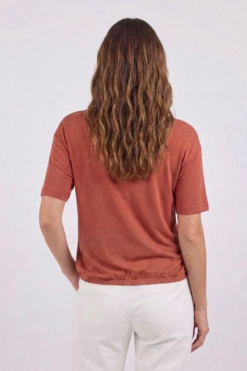 DIDI Dames Loose tee Promessa Rust red maat 42