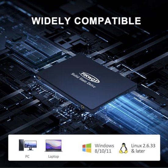 Interne SSD - Solid State Drive - Computer Upgrade - 3D NAND Technologie - 4 TB - Zwart — afbeelding 5