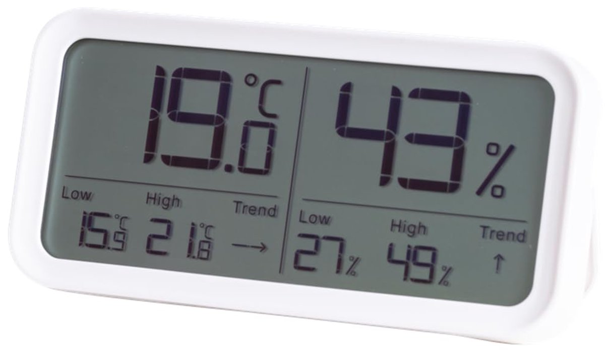 Digitale Binnen Hygrometer en Thermometer met Hoge Precisie