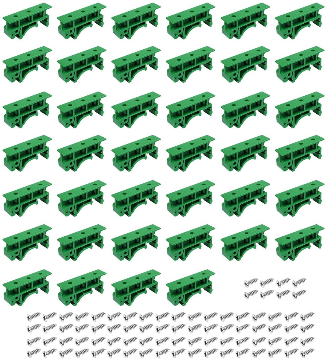 Dailygoods - 40 Stuks PCB DIN Rail Montage Adapters voor Elektrische Apparaten