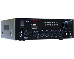 E-Lektron EL5-FB - Stereo versterker - Met Bluetooth en karaokefunctie - USB en SD mediaspeler