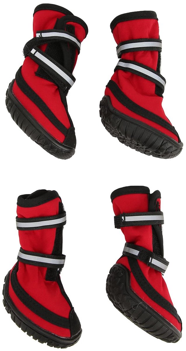 Dailygoods - Reflecterende Hondenwandelschoenen met Antislip Zool voor Comfort