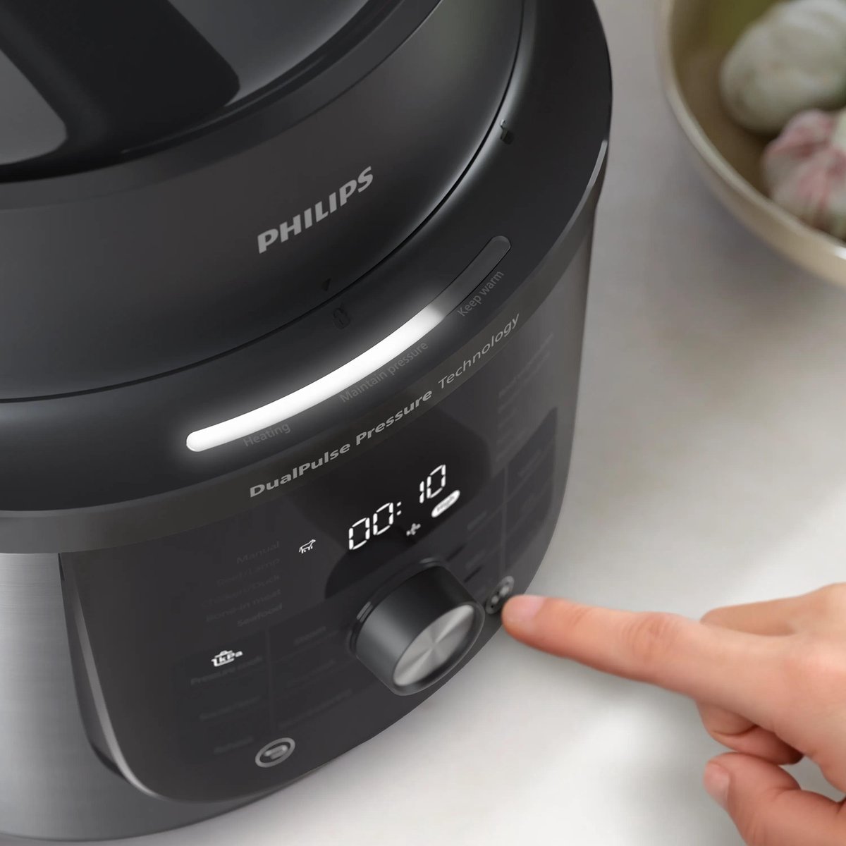 Philips 3000-serie Multicooker - Snelkookpan - Pressure Cooker - 6 Liter - PFAS-vrij - 13 programma's - Automatische drukafgifte - HD2616/70 thumbnail 4