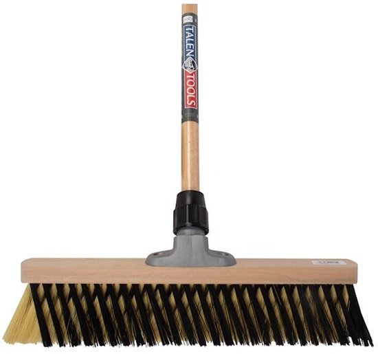 Talen Tools - X-bezem - Binnen - 40 cm - Creme/Zwart - Zonder steel van Talen Tools — afbeelding 4