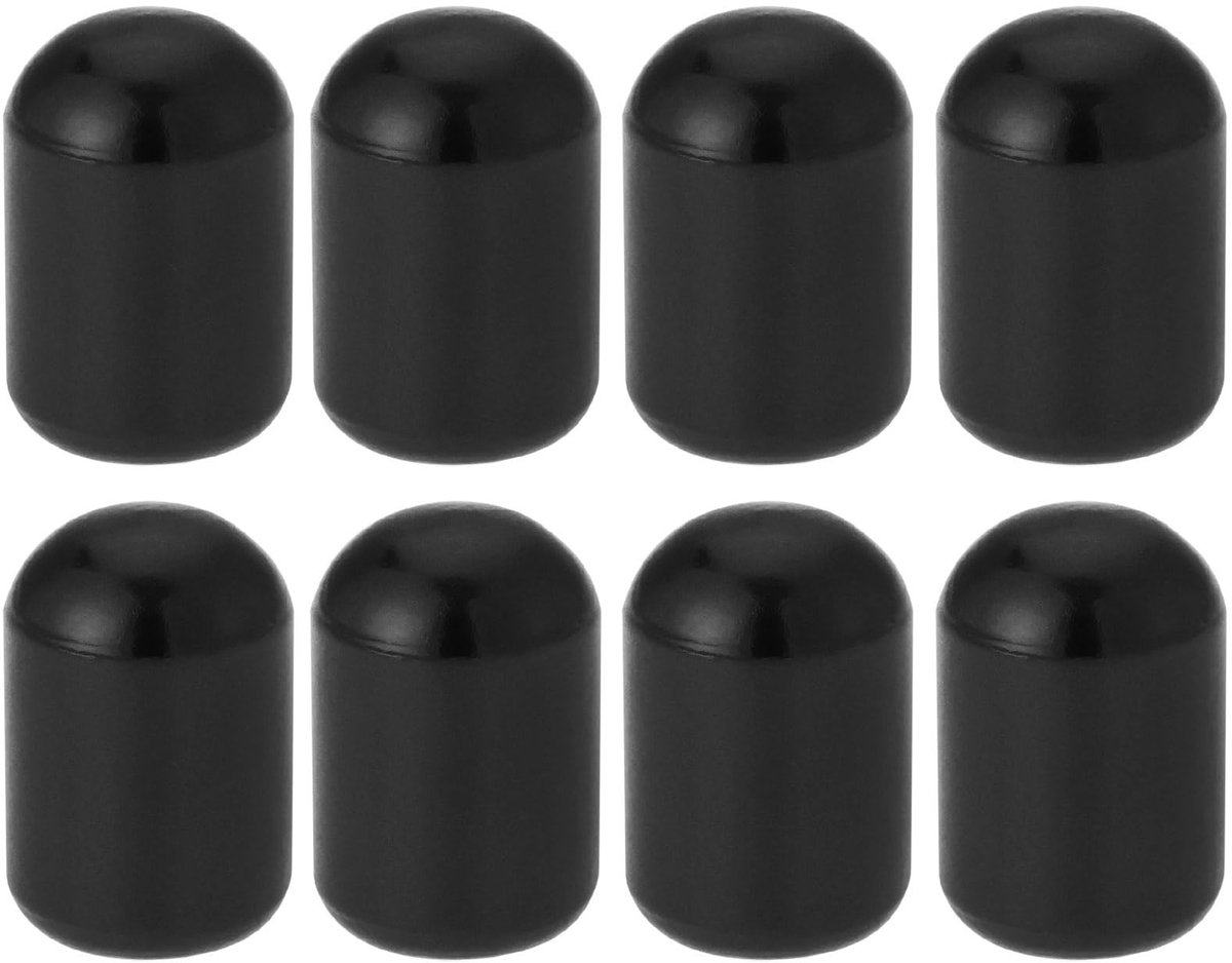 Dailygoods - Dailygoody - Ventieldoppen - Aluminium - Duurzaam - Zwart - Auto Accessoires - Geschikt voor Auto's, Trucks en Motoren