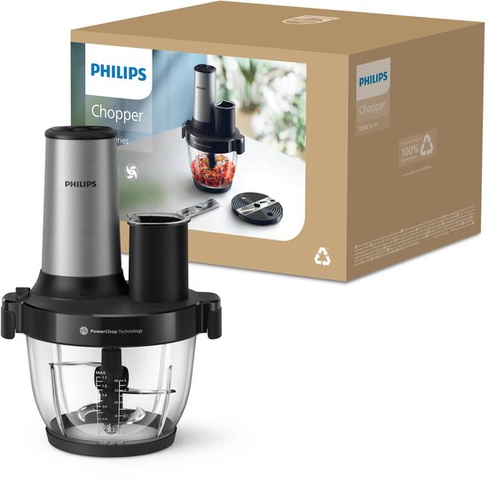 Philips 5000 series HR1504/00 - Elektrische hakmolen - 1,2 l - Zwart - Roestvrijstaal — afbeelding 3