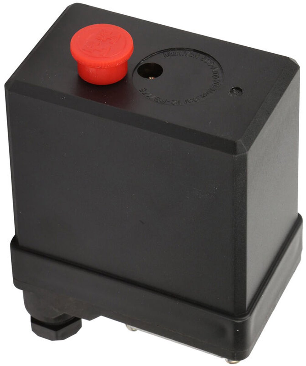 Hoogwaardige verticale drukregelschakelaar geschikt voor één gat, geschikt voor luchtcompressoren, 380V, 75-175psi.