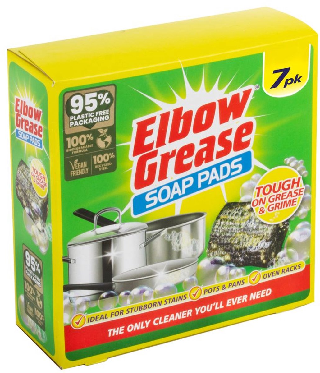 Elbow Grease Zeep Pads - Schoonmaak Sponsen - 7 stuks