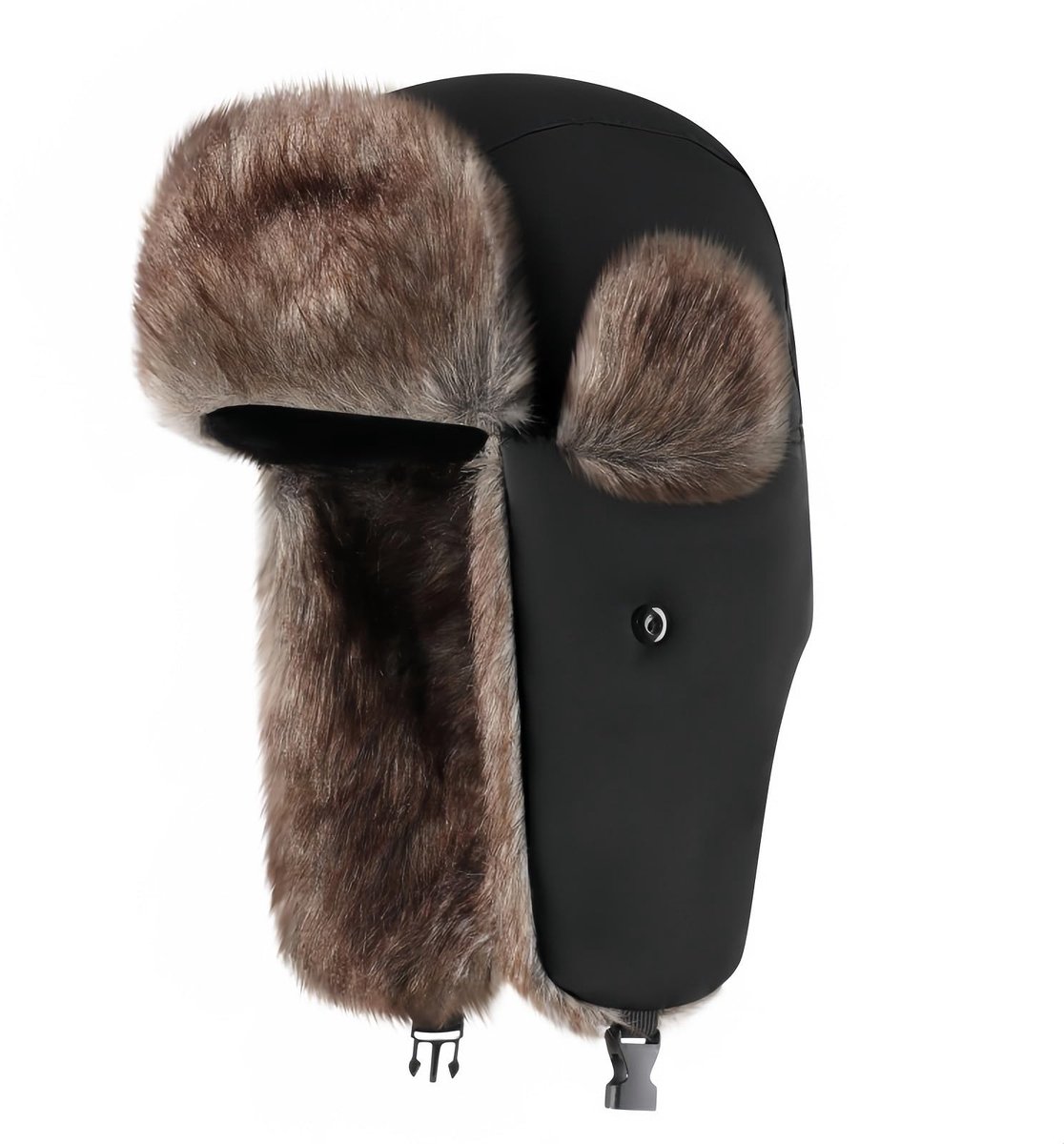 Dailygoods - Uniseks Kunstlederen Chapka-pet voor Winterbescherming