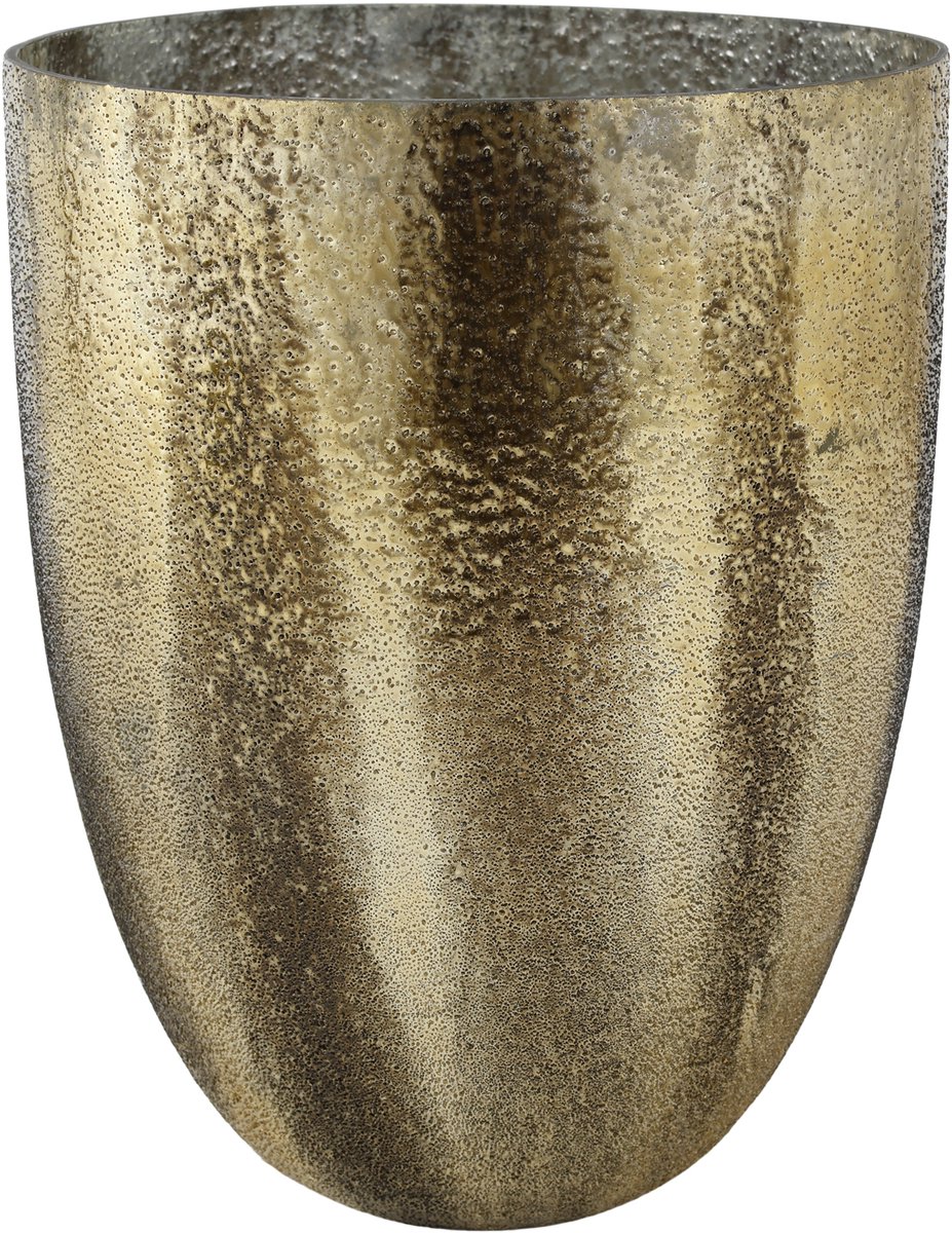 PTMD COLLECTION PTMD Didi Windlicht - 23 x 23 x 28 cm - Glas - Goud