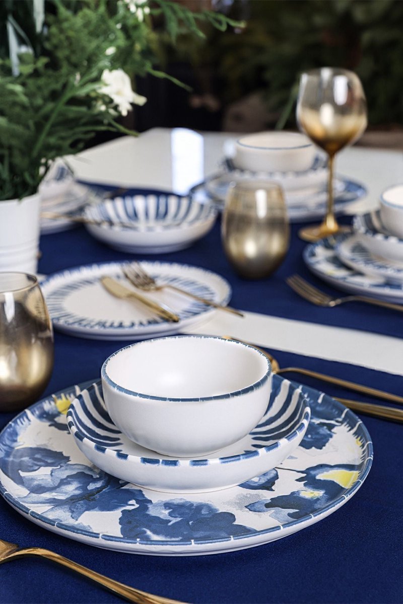 Keramika Serviesset - Keraart Azure - 24 delig - 6 persoons - Stoneware