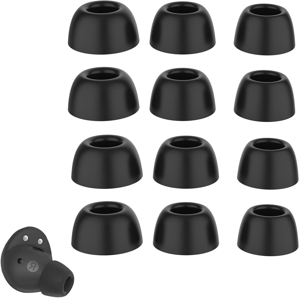 6 Paar Oordopjes voor Ultiem Comfort, 3 Maten Vervangende Silicone Oordopjes, Accessoires voor Draadloze Oordopjes