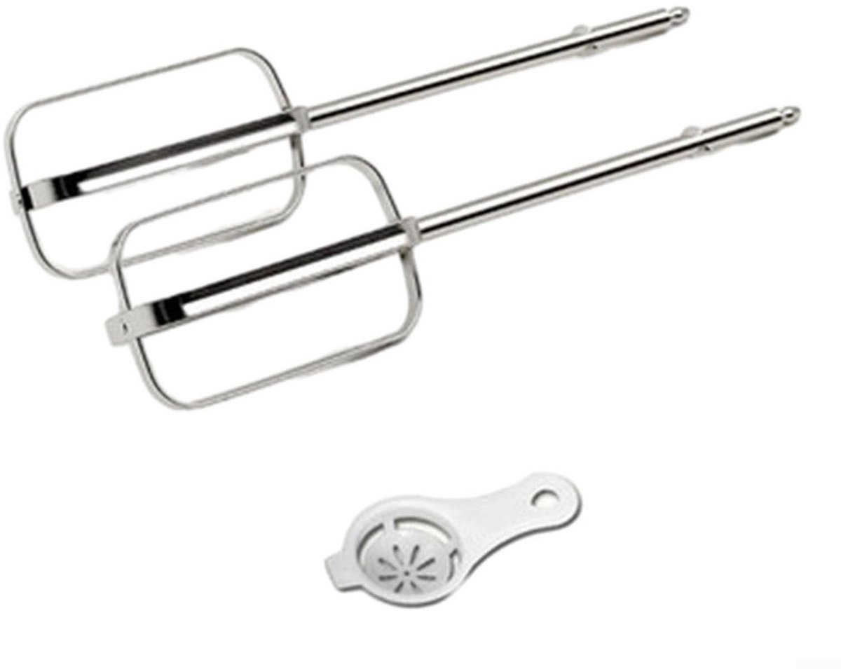 Allecto Eiklopper - Deeg Blend Vervanging - 4 Stokjes - Roestvrijstaal - Hand Mixer Accessoire - Geschikt voor Beach Hand Mixers