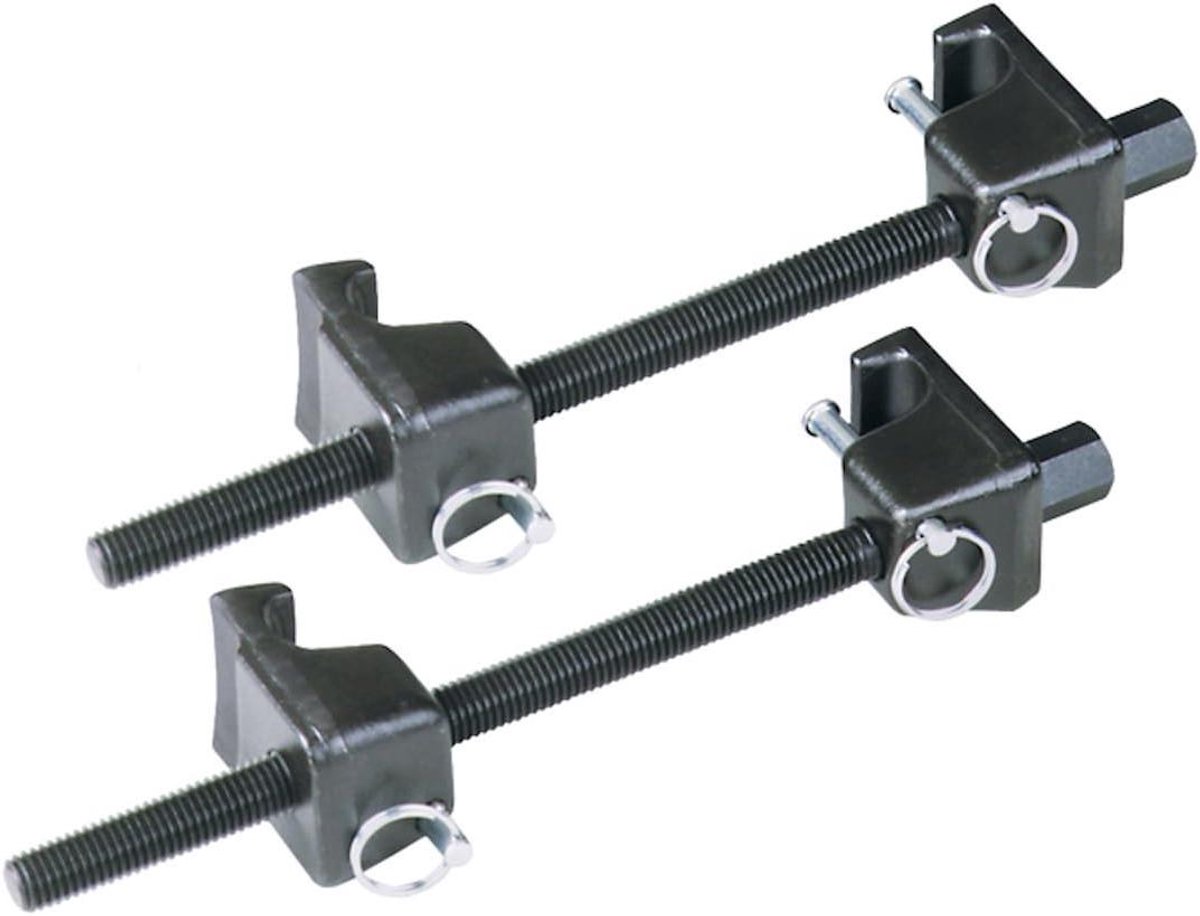 Veerveren Compressor - Ophanging Tool - Auto Onderhoud - Warmtebehandelde Schroef - Set van 2 - Zwart