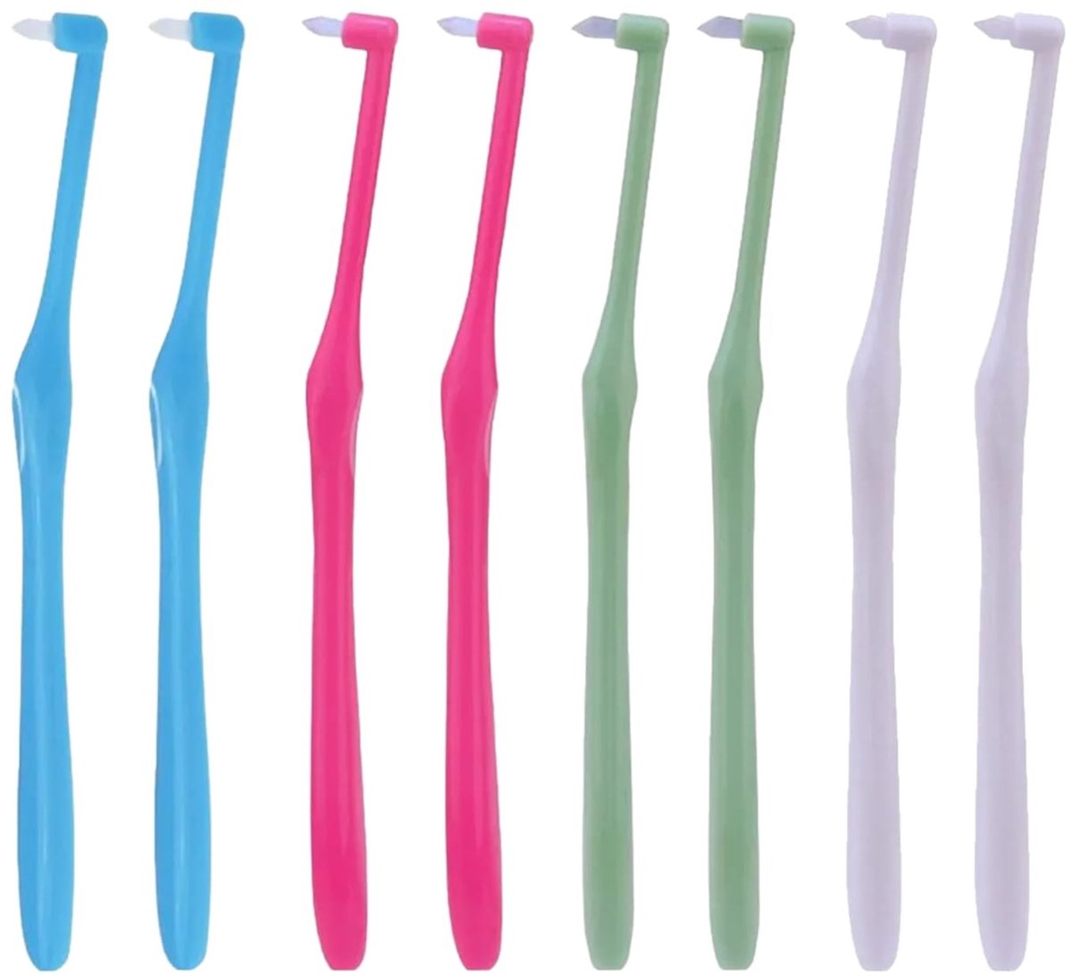 Allecto - Kurkip Interspace Tandenborstels - Soft Trim - Set van 8 - Interdentale Borstels voor Detailreiniging - Geschikt voor Volwassenen - Kleur...