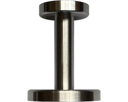 Espresso Tamper - Koffie Stamper - Perfecte Espresso - Dubbele Maat - 41 en 58.5 mm - Zilver