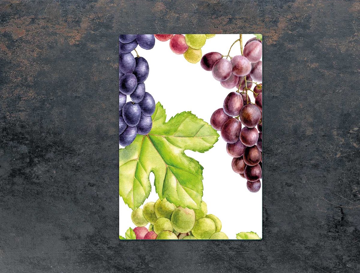 TMK ArtDeko - Serie - Glazen Snijplank - 35x52 cm - Motief Fruit