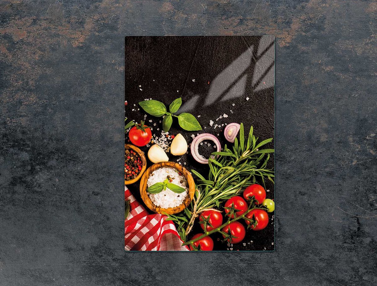 TMK ArtDeko Glas - Snijplank - 35x52 cm - Keukenbescherming - Anti-bacterieel