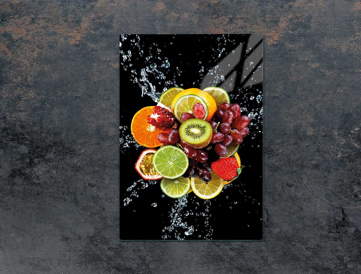 TMK ArtDeko - Snijplank - 35x52 cm - Ovaal - Vruchtenmotief