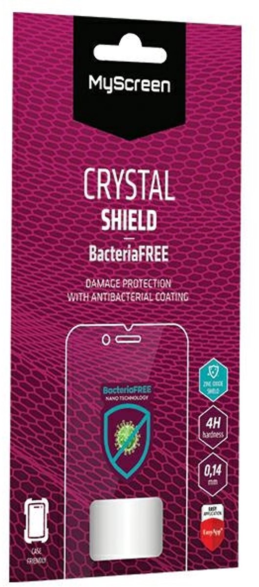 MyScreen Protector MS CRYSTAL - Motorola G54 Power 5G - Transparante Folie - Techniek BacteriaFREE - Krasbestendig