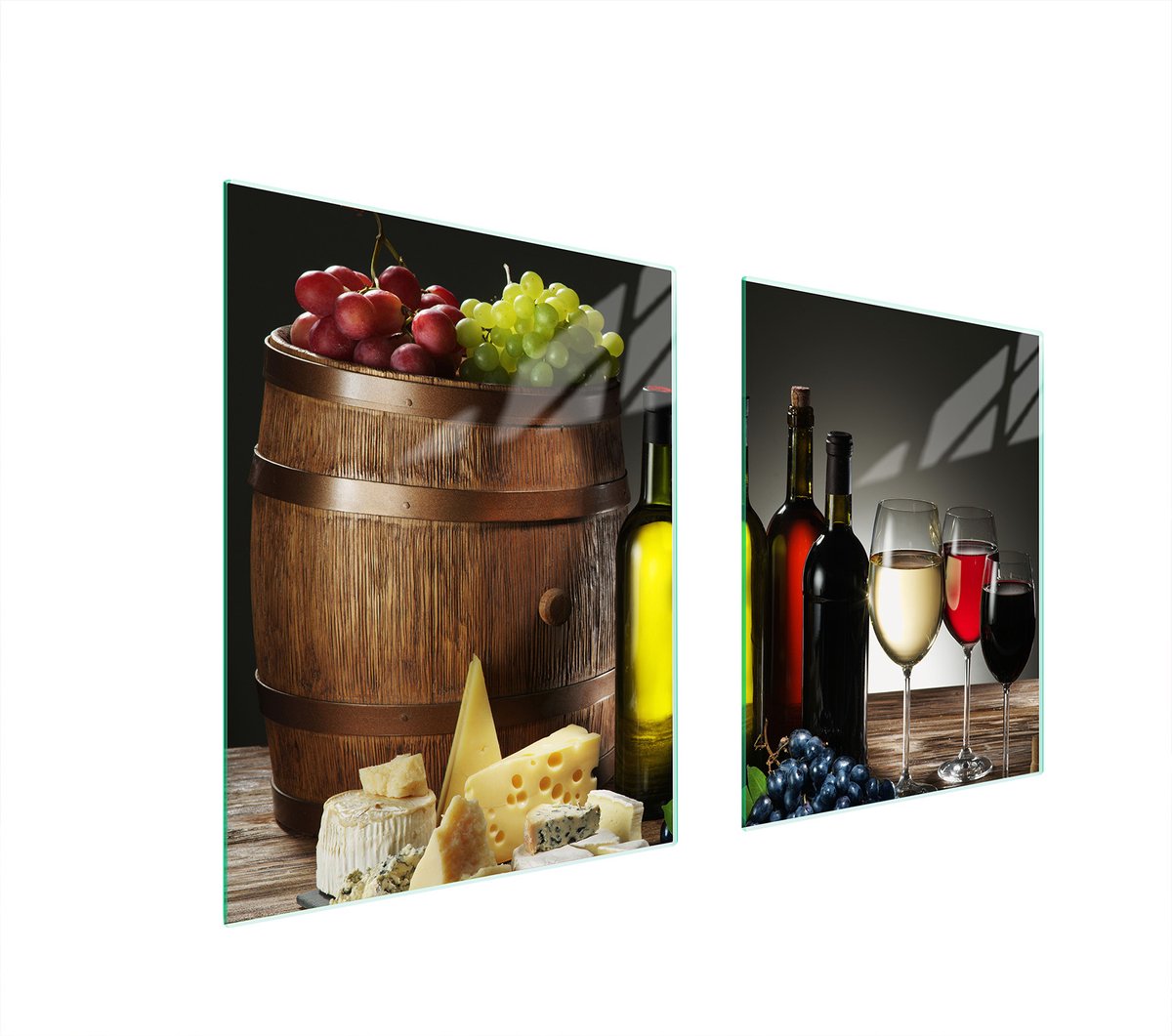 TMK ArtDeko - Snijplank van Gehard Glas - 85x52 cm - Veelzijdig Gebruik - Kleurafdruk