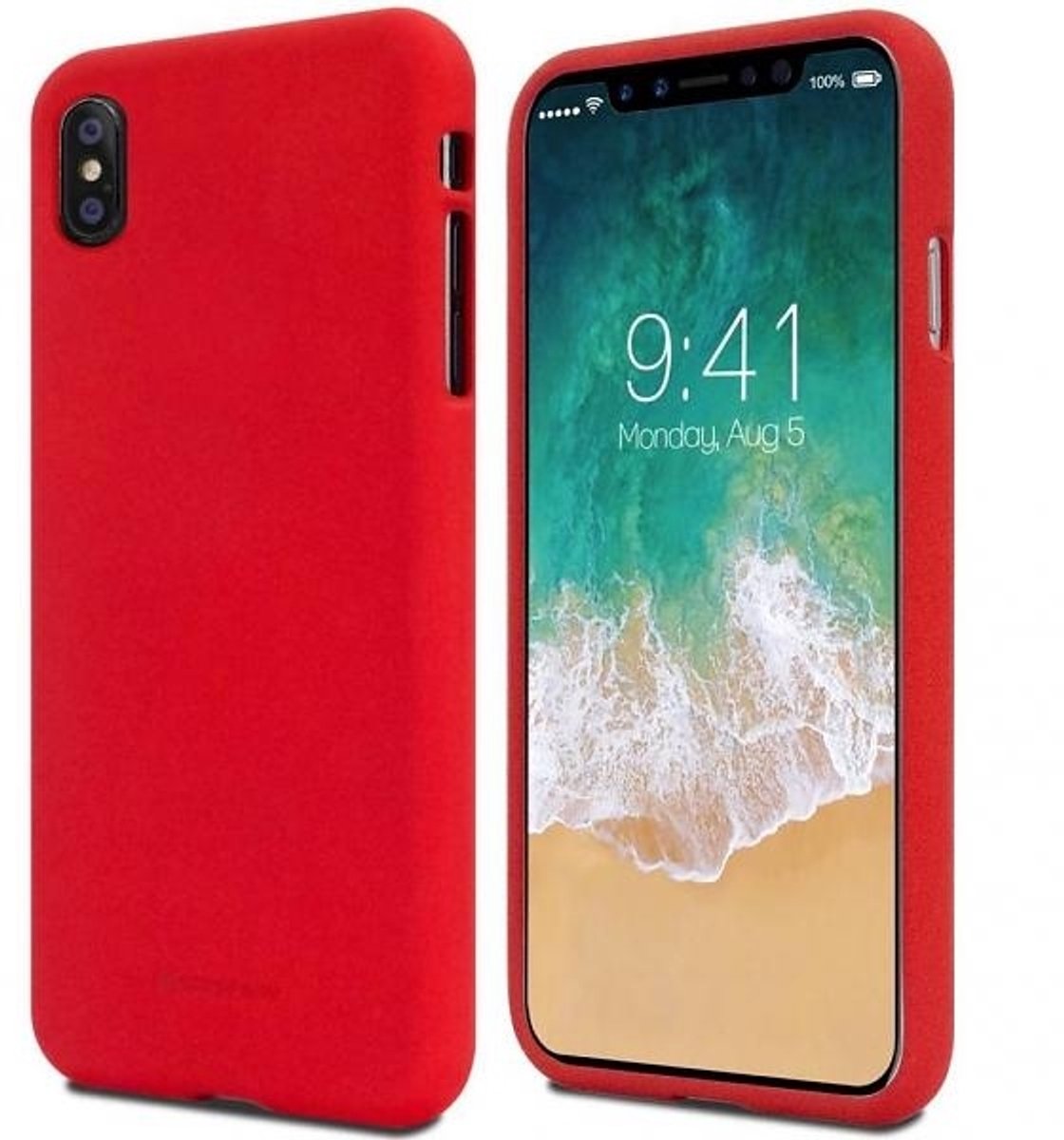 Mercury Soft - Telefoonhoesje - iPhone 15 Pro Max - Tpu - Rood
