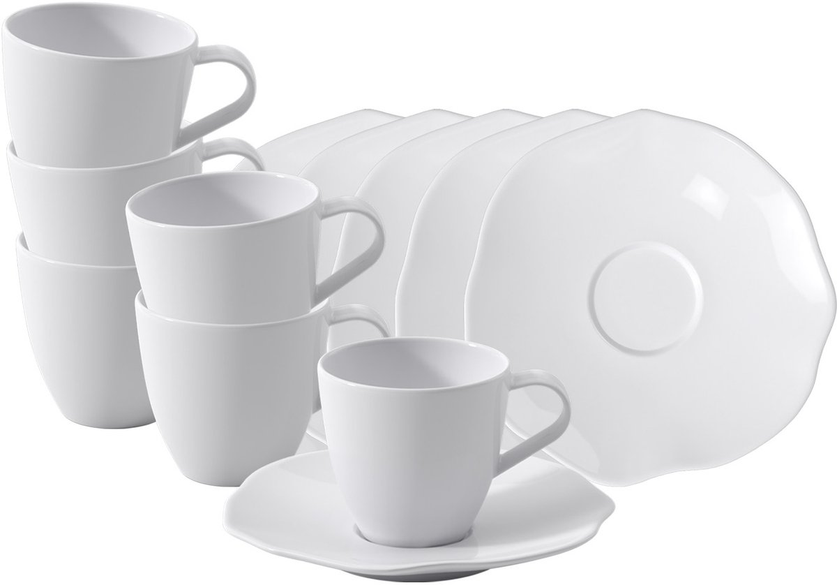 Espressotassen mit Untertassen Pura 50 ml Set van 6