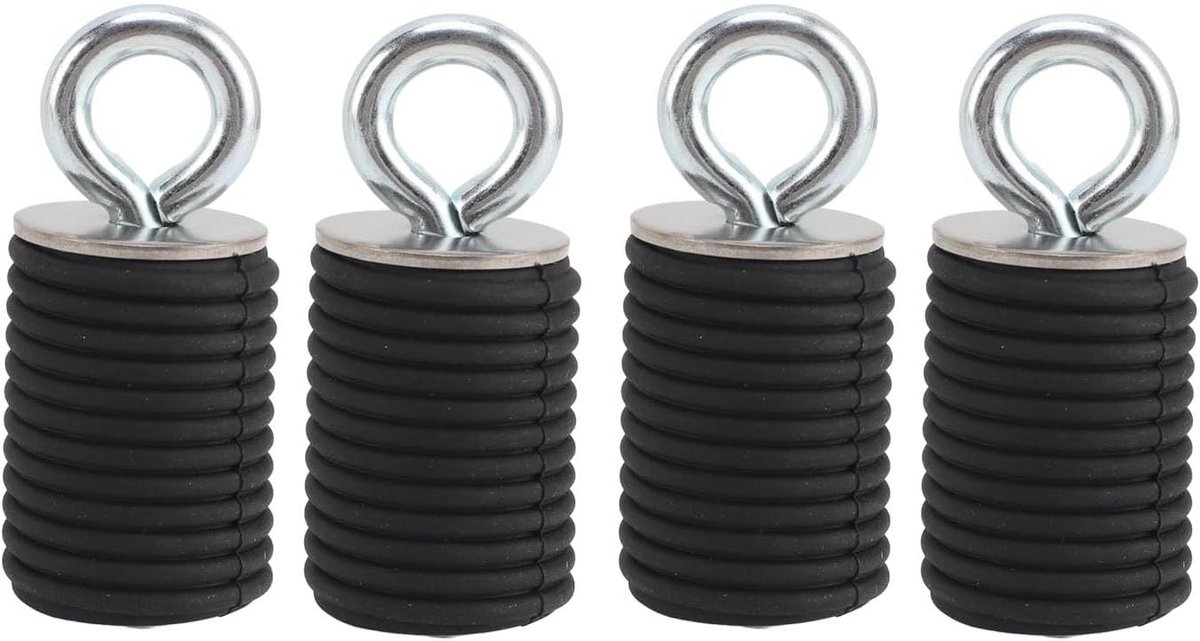ATV Tie Down Ankers - UTV Anker Vastzetanker - Lading Zekeren - Hoogelastisch Rubber - 1.45 inch - Zwart