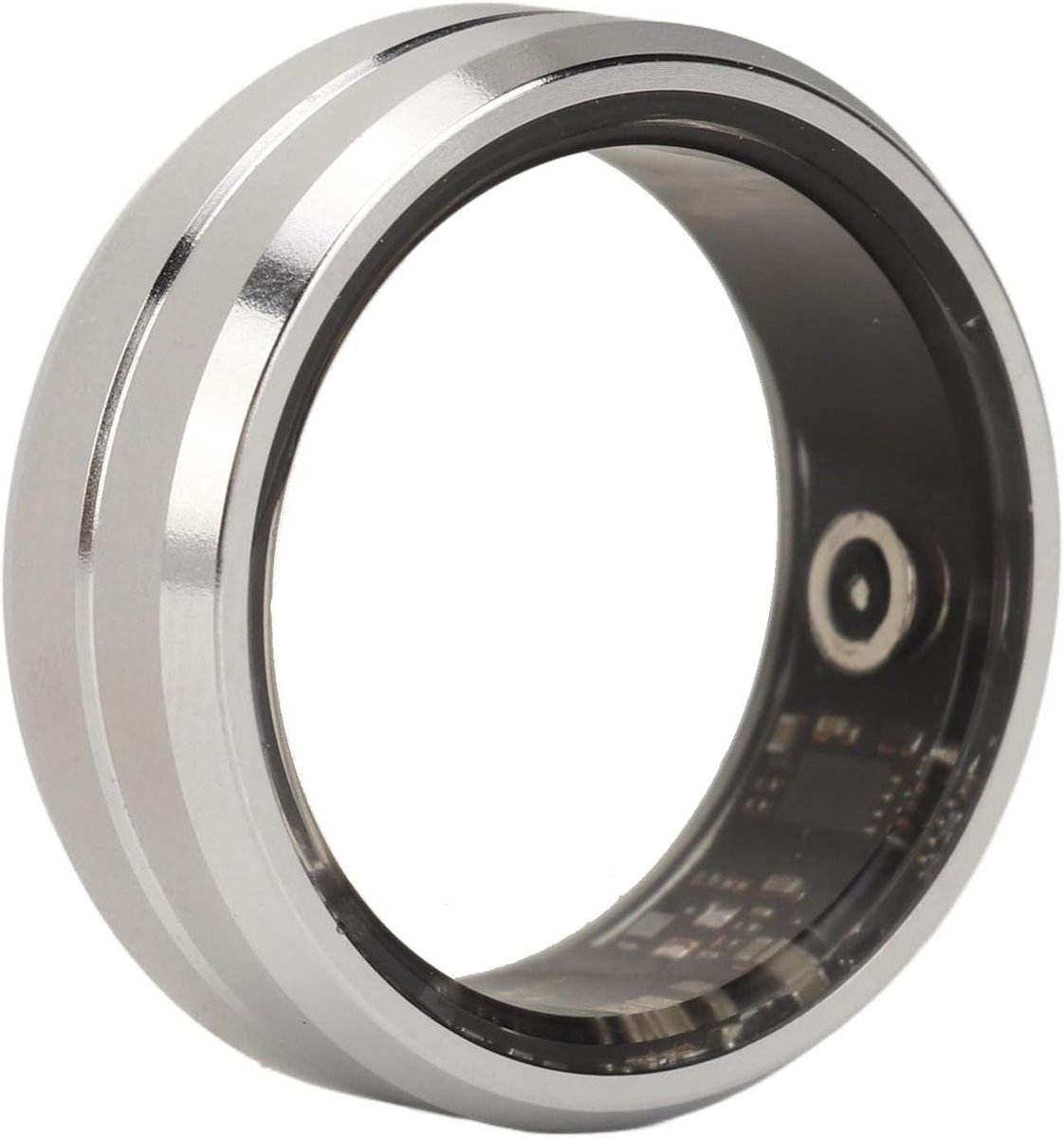 Slimme Gezondheidsring - Activiteiten tracker ring - Gezondheid monitoren - 7 Dagen Batterijduur - Maat 9 (ID 18.9mm) - Zilver