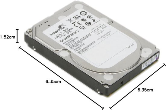 Interne Harde Schijf - HDD Schijf - Gegevens Opslaan - 7200rpm Snelheid - 25 inch - Zilver van Interne Harde Schijf — afbeelding 2