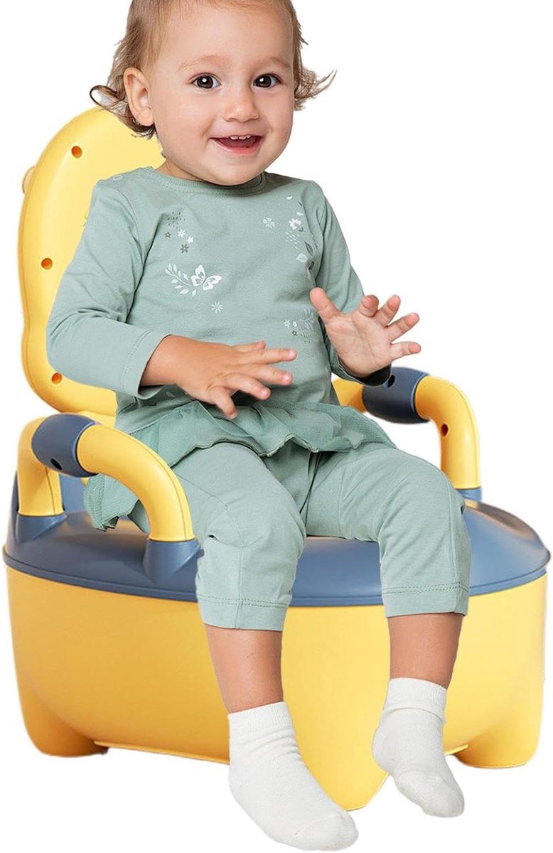 Kinder Trainingstoilet - Potjestrainer - Zindelijkheidstraining - Met handgrepen - 35x30 cm - Eend