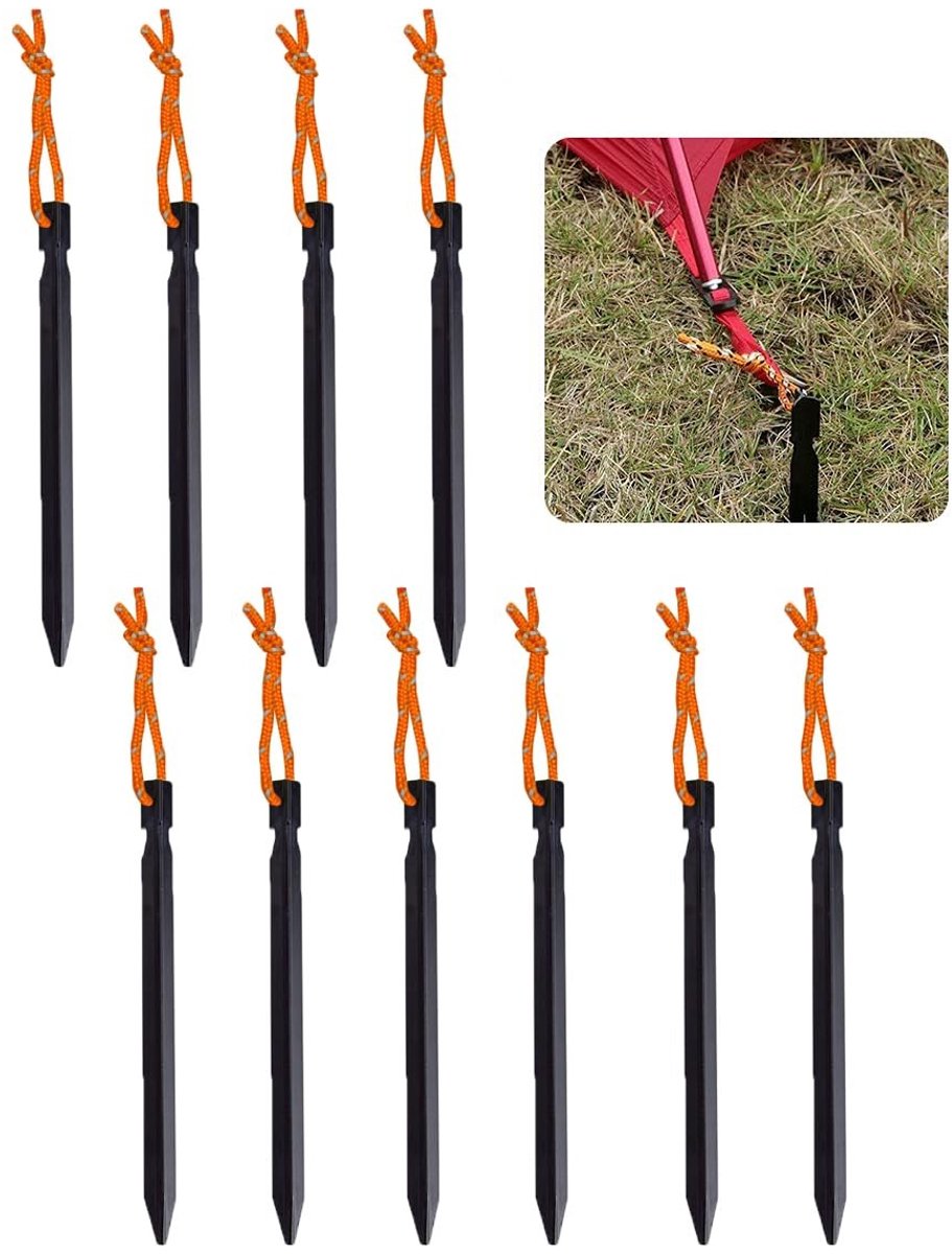 Dailygoody - QCActive1k - Dailygoody - Tent Haringen - Heavy Duty - Aluminium - Tent Stakes - Voor Outdoor Camping - 10 Stuks