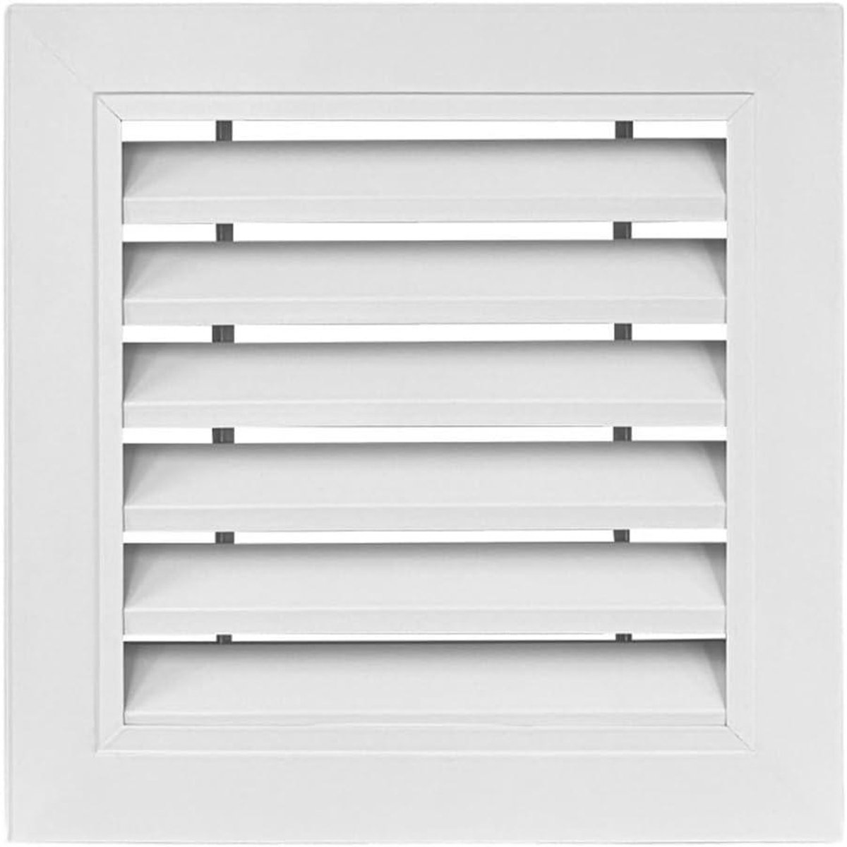 Ventilatierooster Aluminium - Luchtuitlaat Rooster - Buitenlucht Toevoer - Dierbestendig Ontwerp - 400 x 400 mm - Wit