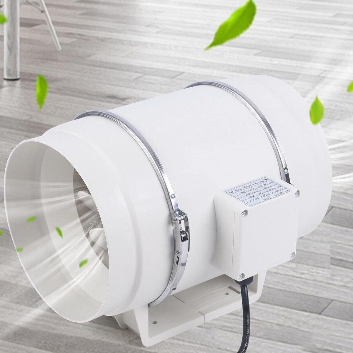 Kanaal Ventilator - Afzuigventilator Duct Fan - Luchtcirculatie Verbeteren - Afneembaar Ho