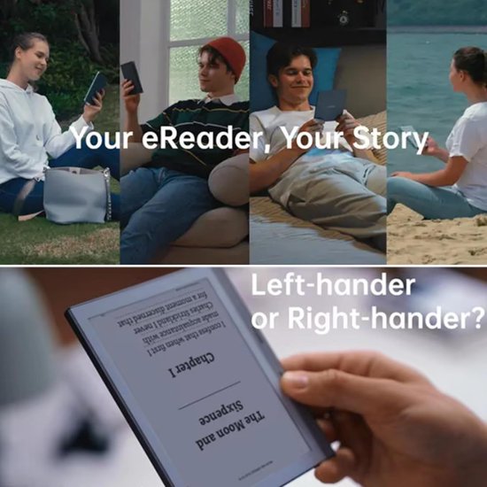 E-reader Elektronisch Notitieblok - Digitale Kladblok E-boek - Lezen en Notities Maken - HD E-papier Touchscreen - 576 inch - Grijs — afbeelding 5